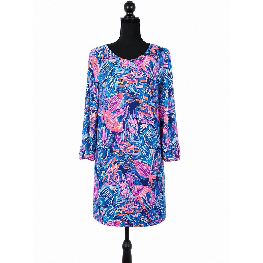 Lilly Pulitzer Linden Pima Cotton Dress seas the day M